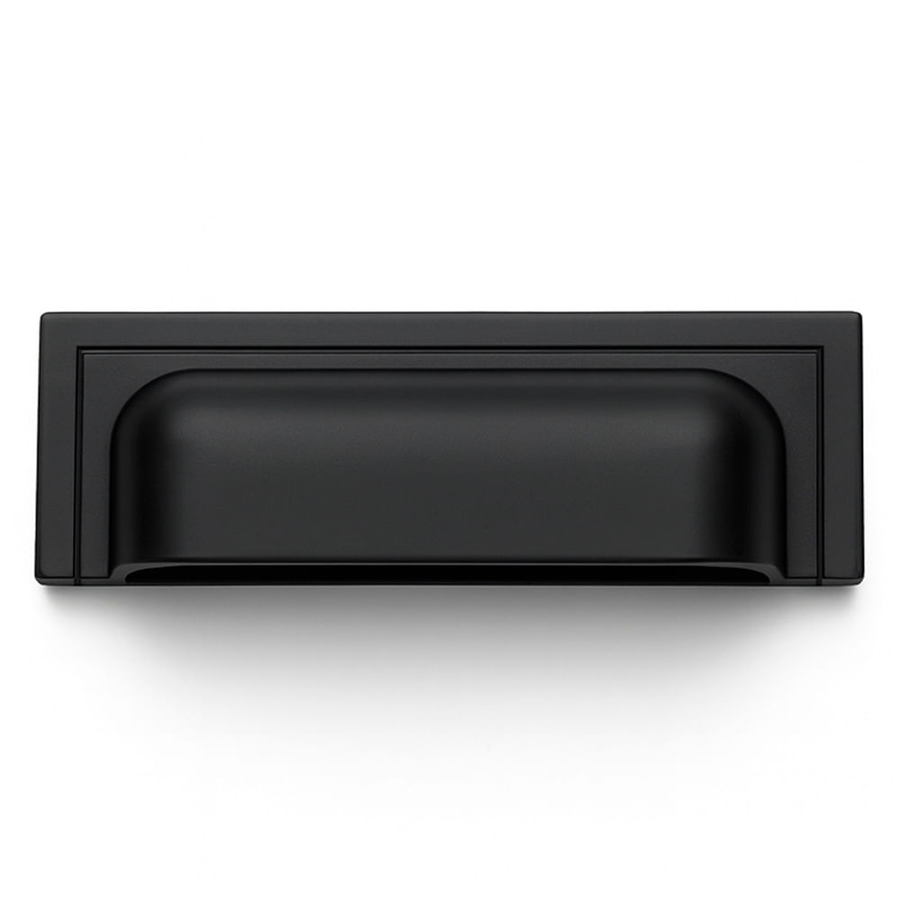 Puxador Plymouth 80mm Preto Zen